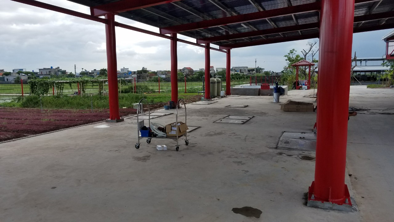 TRẠM XỬ LÝ NƯỚC THẢI SINH HOẠT NHÀ MÁY MAY CÔNG NGHỆ CAO MXP